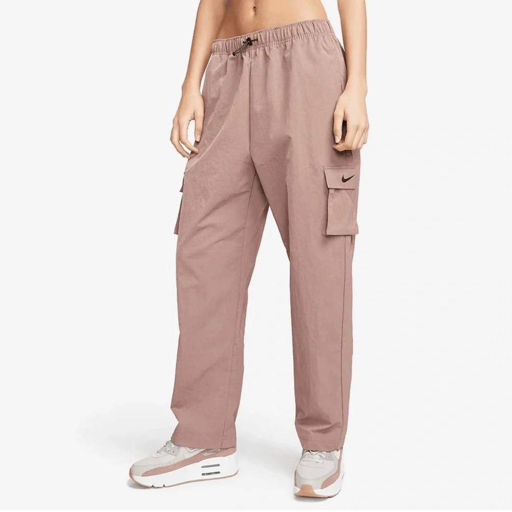 Nike Brown Wide Leg Pants Relaxed Fit